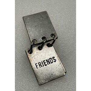 Cute Vintage Notebook Style Friendship Pendant Or Charm